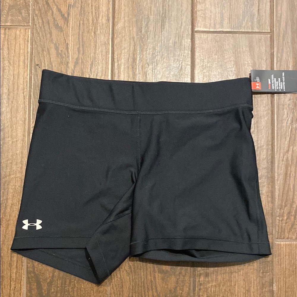 Under Armour Black Compression Shorts Moisture-Wicking Performance